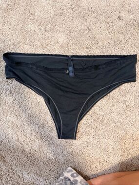 Skims Black Summer Mesh Bikini Brief Panties Stretch Underwear Plus Size 3X